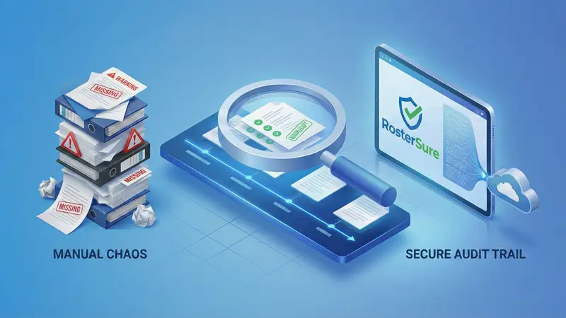 3 Signs Your Compliance Process Won't Survive a COR™ Audit · RosterSure
